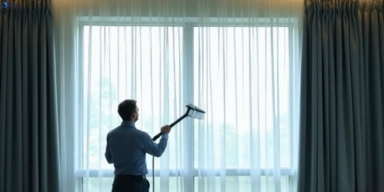 Commercial drapes cleaning service logan-reserve hotels offices